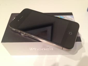 Apple Iphone 4 - 16GB + charger + case in $100 1