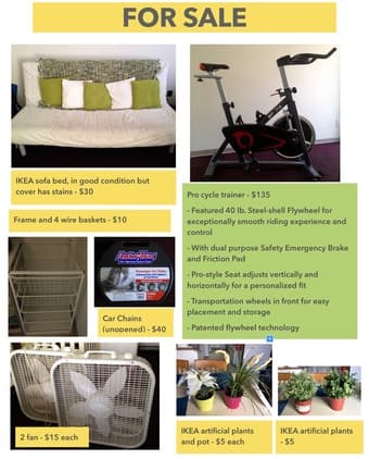 Moving out sale 1