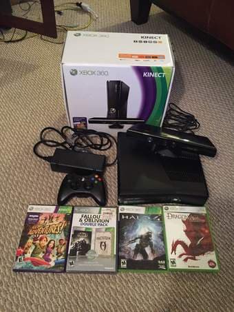 Xbox 360S + Kinect + 5 Games in Original Packaging: $225 OBO 1