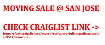 Moving Sale SJ-Various Items(Furniture,household,book,electronics etc) 1