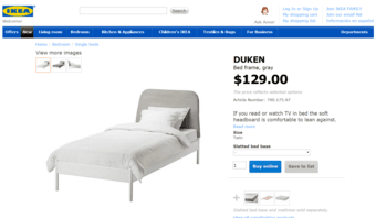 BED for sale: IKEA, $180, complete (Mattress, Bed Frame, Bed Base) 2
