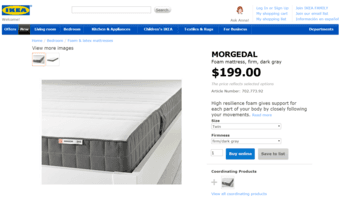BED for sale: IKEA, $180, complete (Mattress, Bed Frame, Bed Base) 3