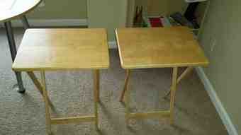 Two TARGET folding tables-$10-Menlo park 1