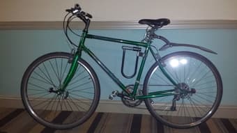 Bike KHS Urban Xpress L man - Green - 27 gears - 2012 - 250$ 1