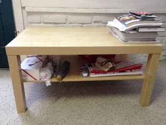 Coffee table with under-rack - like new! - Price down - $10 1