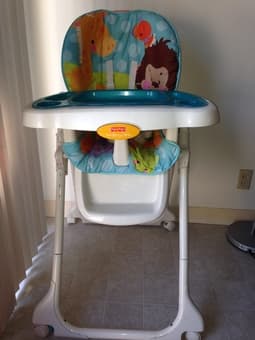 Fisher-Price Precious Planet Sky Blue High Chair for $55 1