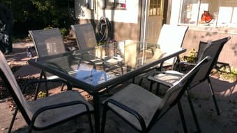 Moving - Selling Couch, Outdoor &Indoor Dining Sets, Desk, Lamps, Etc 1