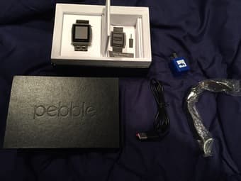 Used Pebble Steel Smart Watch w/ Orig. Box + Bonus! $150 1