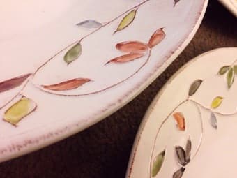 Crate and barrel plates/deep dishes 6pcs --made in Italy 2