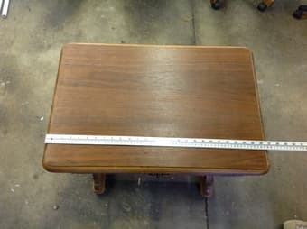 Antique Oak Side Table w/ Drawer 3