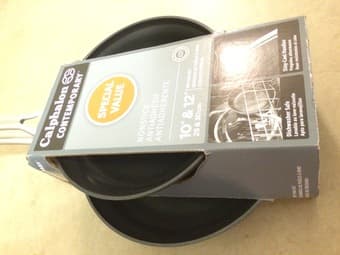 New Calphalon Contemporary Omelette Frying Pan Combo, 10-Inch/12-Inch 2