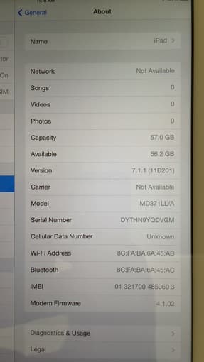 iPad, 3rd Gen, 64 GB, Wi-Fi + Cellular (AT&T), White - $300 2