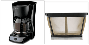 Mr. Coffee 12-cup Coffeemaker + Permanent Filter for $15 1