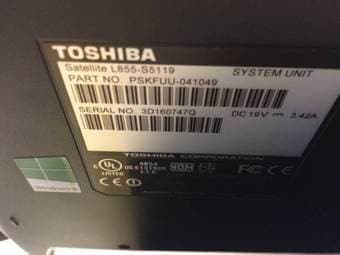 Toshiba Satellite L855-S5119 15.6" Laptop 4GB RAM i3 - $300 3