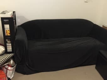 Black couch cover $45 OBO 1