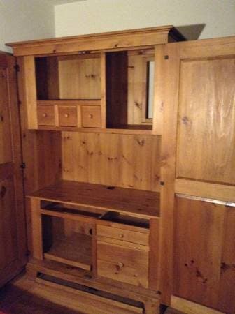 Solid Wood Armoire/Entertainment Center - $250 OBO 1