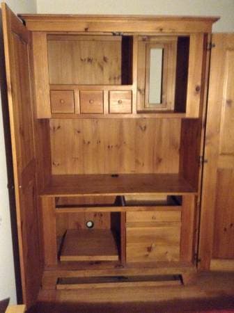 Solid Wood Armoire/Entertainment Center - $250 OBO 2