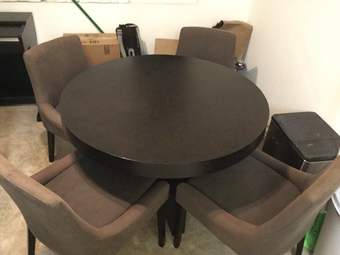 West Elm Dining Table + 4 Chairs - $375 1