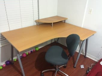 CRAZY MOVING OUT SALE! - Part I (TV, Bike, iHome, Desk, Chair, Yoga m) 2