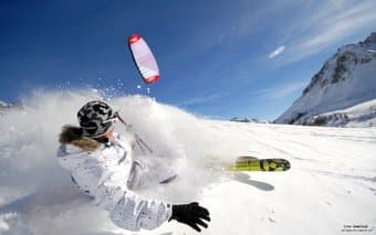 Norwegian Ski Sailing Kite... (kite surfing for snow) 1