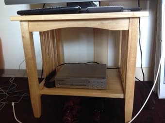 Wooden side table $10 1