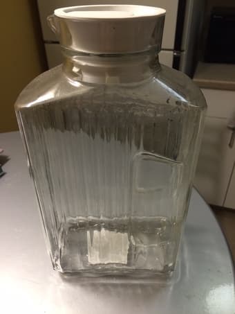 Glass water jar for 3 dollars 1