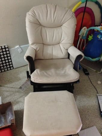 Dutailie glider+ottoman $150 1