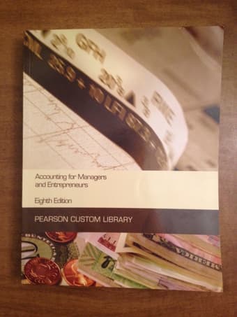 Accounting for Managers and Entrepreneurs 8th Edition 1