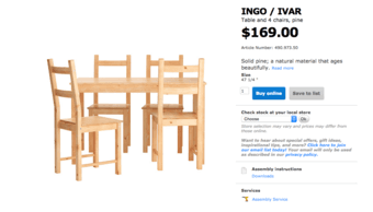 Dining table + 4 chairs $80 1