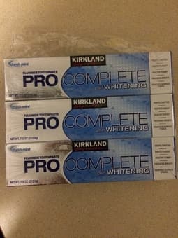 Kirkland Pro Complete tooth paste - 3 for 3 dollars 1