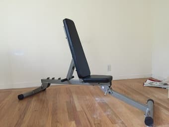 moving sale (desk, weight bench, tv stand) 2