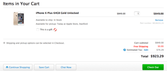 brand new iphone 6 plus gold 64GB unblocked 1