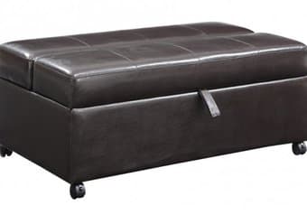 FS: Hide Away Ottoman: Folding Bed/ Chest- Espresso - $75 1