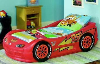 Like New! McQueen Toddler Bed - $120 1