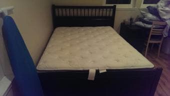 Queen Mattress and Bed Frame for Sale! $300 or BO 2
