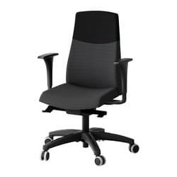 Black and blue Ikea office chair Volmar $75.- 1