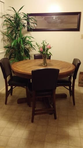Moving sale! Couch, dining table, bookcases, lamp 2