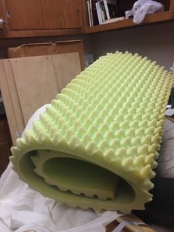 egg crate pad: makes dorm mattresses so much better! $10 1