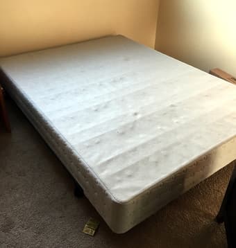 Queen sized box spring and frame 1