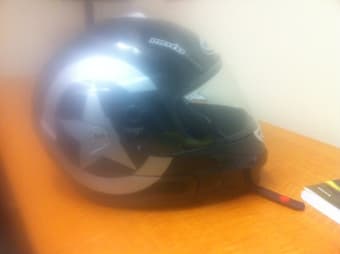 Motorcycle Helmet, $45 1