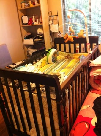 Baby crib and mattress for sale 2