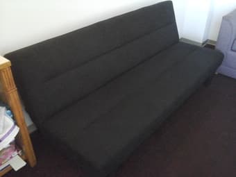 like new black futon for sale - $80 1
