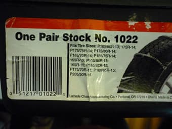 BRAND NEW LACLEDE Radial Tire Chains - $10 2