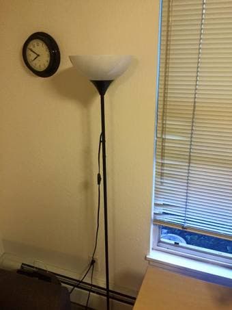 Floor Lamp ($5) & Wall Clock ($5) 1