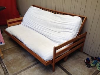 Wooden Sofabed, $80 1