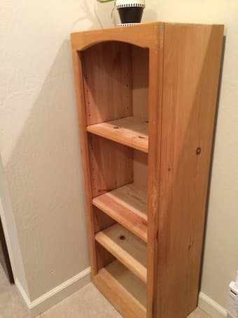 Wooden shelves, $15 1