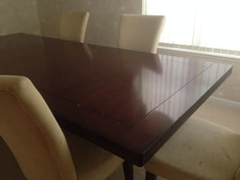 Table & chairs, $200 1