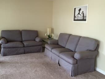 Baker sofa + loveseat 2