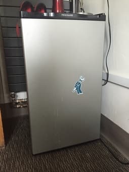 Frigidaire 4.5 cubic ft. Mini refrigerator AND freezer 1