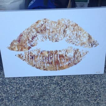 Lipstick print art work for sale 1